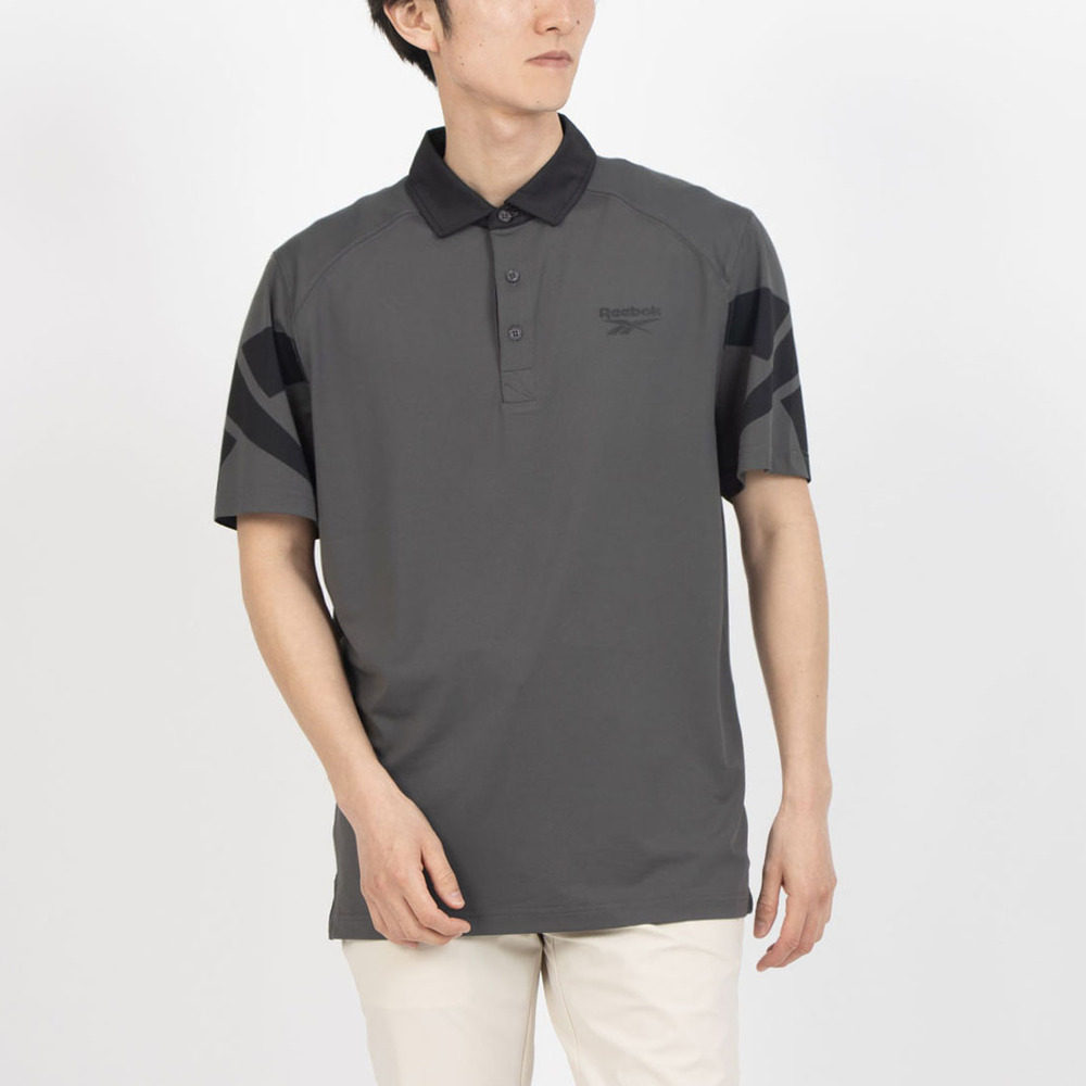 日本直邮Reebok RGMS26128 Signature Vector Colorblocked Polo