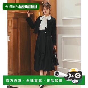 1h可退 日本直邮Swingle 女装 宽松褶皱裹身半裙 立体蓬松设计 20