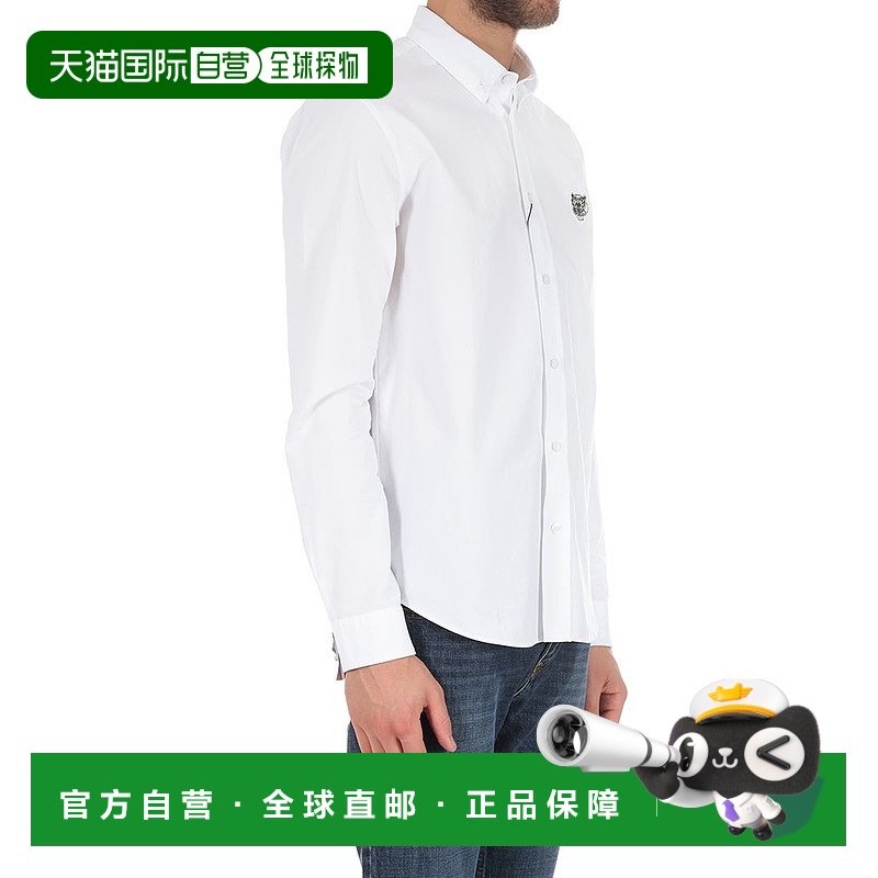 1h可退 香港直邮KENZO 男士衬衫 1LB5CH400BIAWHITE SS2022 白色