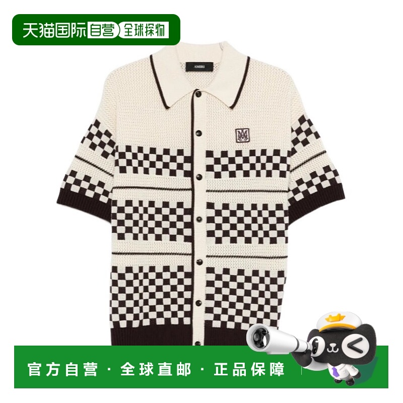 1h可退 香港直邮AMIRI 男士衬衫 AMTOKN1083271 SS2026 白色 短袖