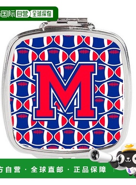 自营 Carolines Treasures CJ1076-MSCM 字母 M 足球哈佛深正品