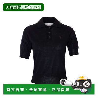 1h可退 香港直邮Ami Paris 女士 带LogoPolo衫 FPL439KN0039