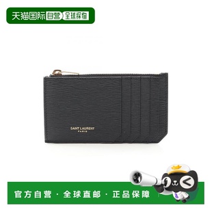 日本直邮中古YSL圣罗兰男S级99新card case卡包牛皮零钱包黑色