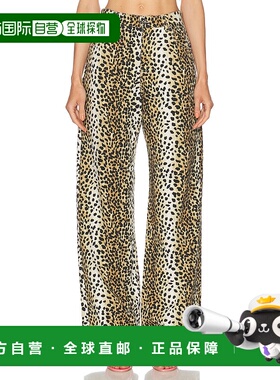 1h可退 香港直邮Blumarine 蓝色情人 女士 印花阔腿裤子 P522J186