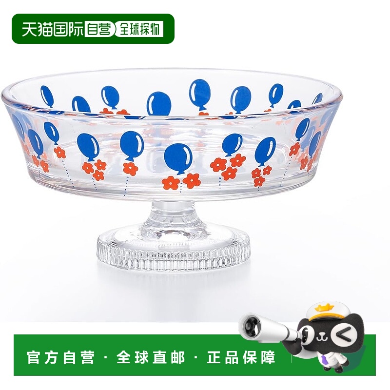 【日本直邮】ADERIA脚杯浅型玻璃杯225ml气球款6192