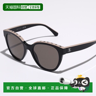 日本直邮CHANEL 太阳镜 5414 蝴蝶形全框眼镜框带 CC 和 Coco 标C