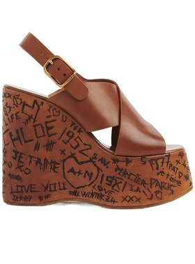 Chloe 坡跟凉鞋 C24A02YLU