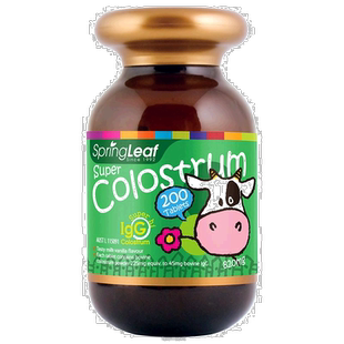 澳大利亚直邮SpringLeaf绿芙牛初乳片儿童免疫力营养补充200粒