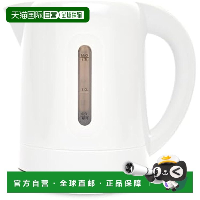 日本直邮【】爱丽思 欧雅玛 电热水壶1.7L防空烧 白色KTK-017