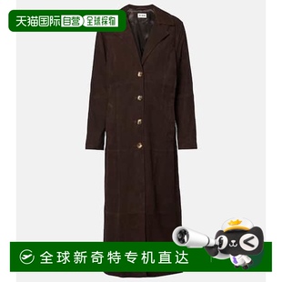 香港直邮RIXO Astraea 1h可退 女士 舒适时 绒面革大衣 brown棕色