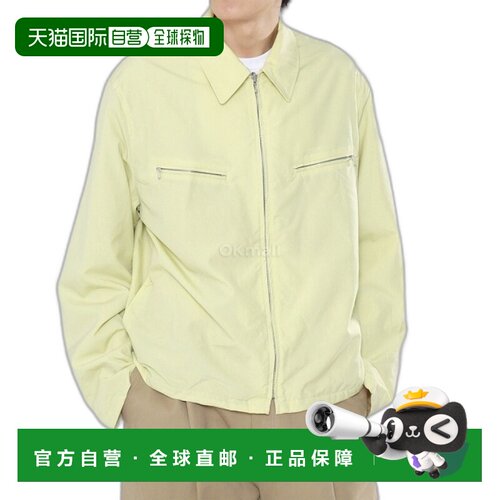 韩国直邮AURALEE 高支羊毛府绸外套 黄色 A24SB01WP夹克上衣