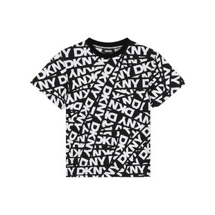 男童T恤 短袖 D60211M41 黑色 T恤 SS2024 DKNY