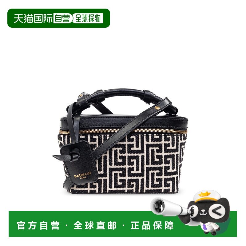 香港直邮BALMAIN 女士手提包 FN1BG022TJGHGFE AW2025 黑色 Handb