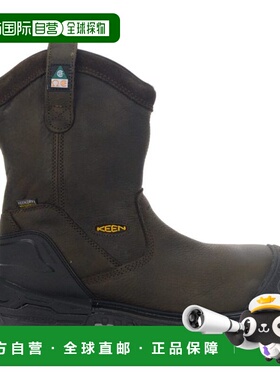 香港直邮Keen男士Philadelphia惠灵顿靴 棕色/黑色碳纤维头防水工