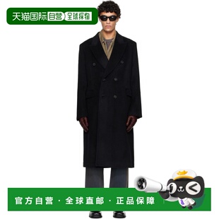 1h可退 香港直邮潮奢 Our Legacy 男士 黑色 Whale 大衣 M4201WB