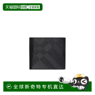 压花格纹折叠硬币钱包 香港直邮Burberry 81039921牛皮博柏利