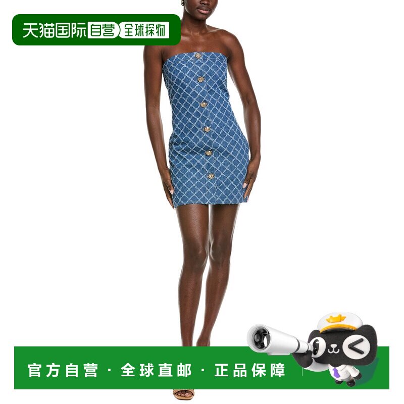 自营Endless Rose Distressed Denim Mini Dress - blue 美国奥莱图片