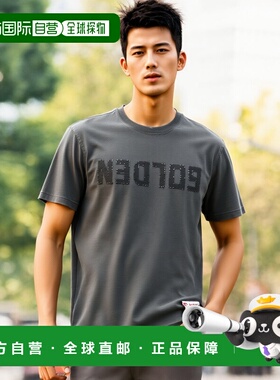 1h可退 香港直邮GOLDEN GOOSE 男士 徽标圆领T恤 GMP01220P000671