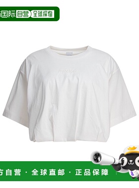 香港直邮PINKO 女士T恤 104257A2F8Z05 SS2025 白色 T-Shirt Torr