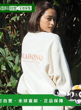 1h可退 日本直邮BILLABONG 女士 圆领卫衣 后背印花Logo BG013002