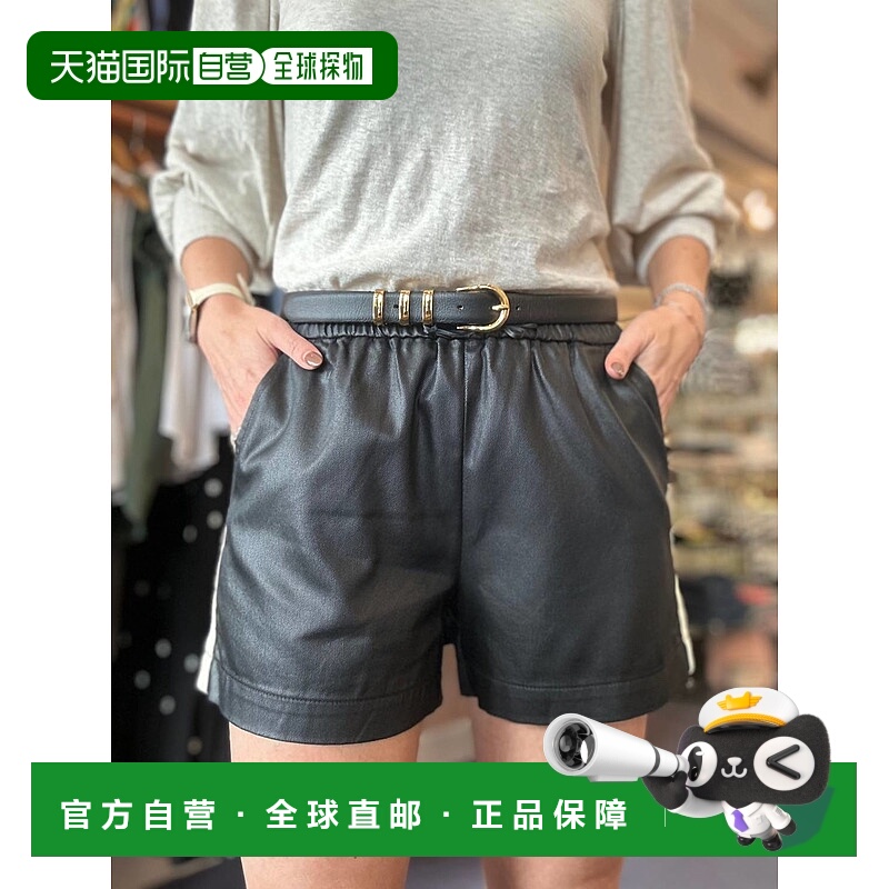 自营sanctuaryCoated Twill Track Short In Black - black 美国