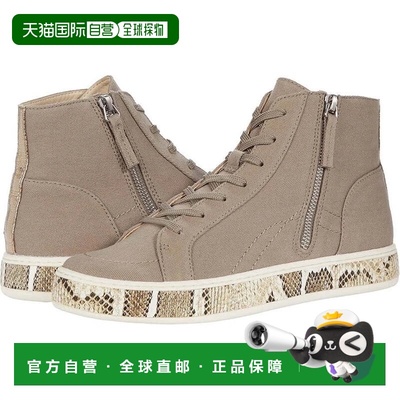 自营Dolce Vita Loreli Sneakers Olive Canvas Side Zip Casual