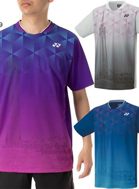 日本直邮Yonex 男式女式衬衫网球羽毛球服上衣短袖 10607