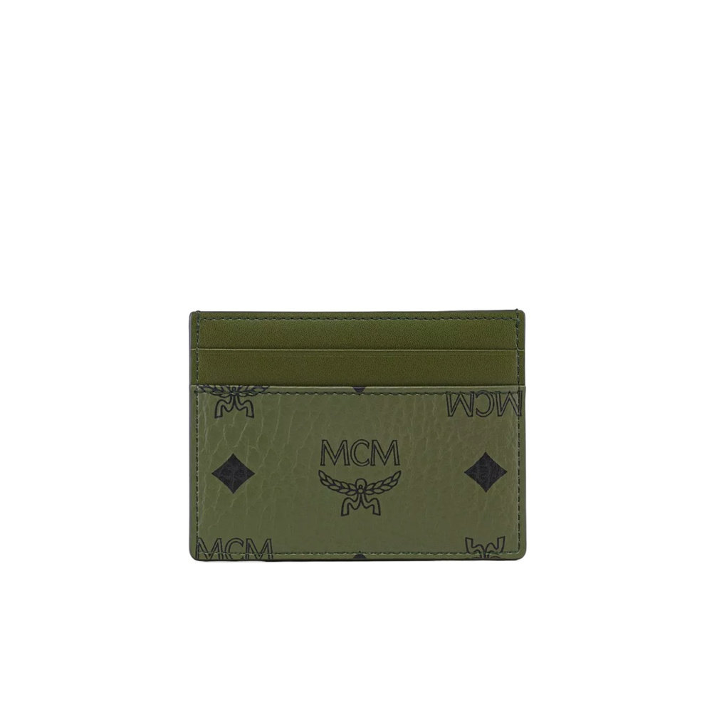 MCM 女士钱包 MXAFATA02K8 AW2025 绿色 Aren Visetos 卡片夹卡包