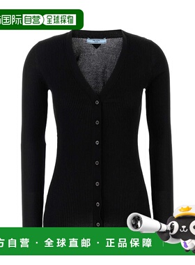 香港直邮PRADA 女士针织衫 P25N66SOOO17LAF0002 AW2025 黑色开衫
