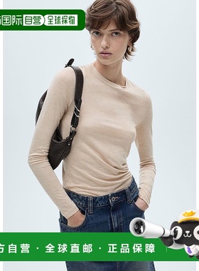 日本直邮MANGO T恤 SECOND 女装长袖针织衫上衣MA1658EW035316
