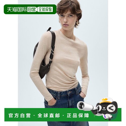 日本直邮MANGO T恤 SECOND MA1658EW035316长袖上衣女装