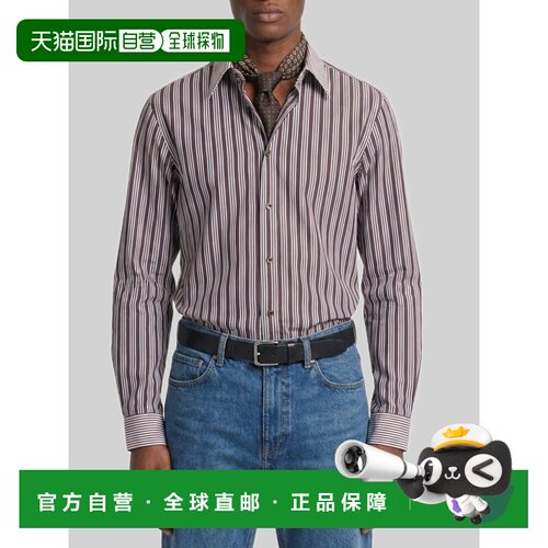 1h可退 欧洲直邮SAINT LAURENT 男士衬衫 867724Y2O102071 AW2026