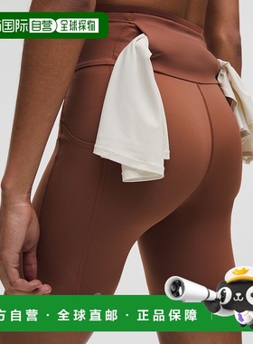 自营1h可退 欧洲直邮LULULEMON露露乐檬 Go Further 高腰跑步短裤