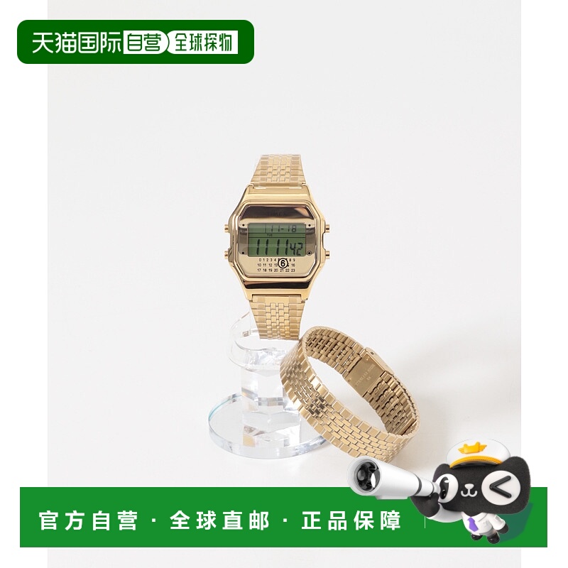 1h可退 日本直邮MM6 女士联名Timex手表 34mm金色不锈钢简约设计