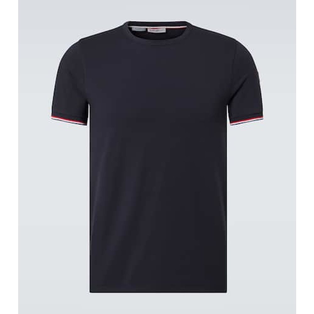 潮奢 Moncler 盟可睐 男士 三色棉混纺针织T恤