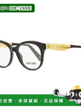 自营Roberto Cavalli 女士椭圆形眼镜 RC5090 001 黑色/金色 52