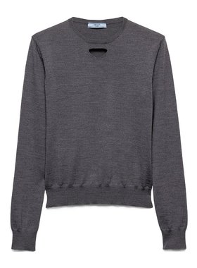 PRADA 女士针织毛衣 P24Q2O165PSOOOF0031 SS2025 灰色