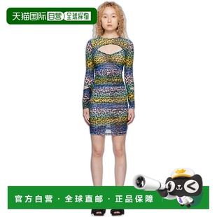 香港直邮潮奢 多色豹纹连衣裙 GANNI 女士 T3415 甘尼 1h可退