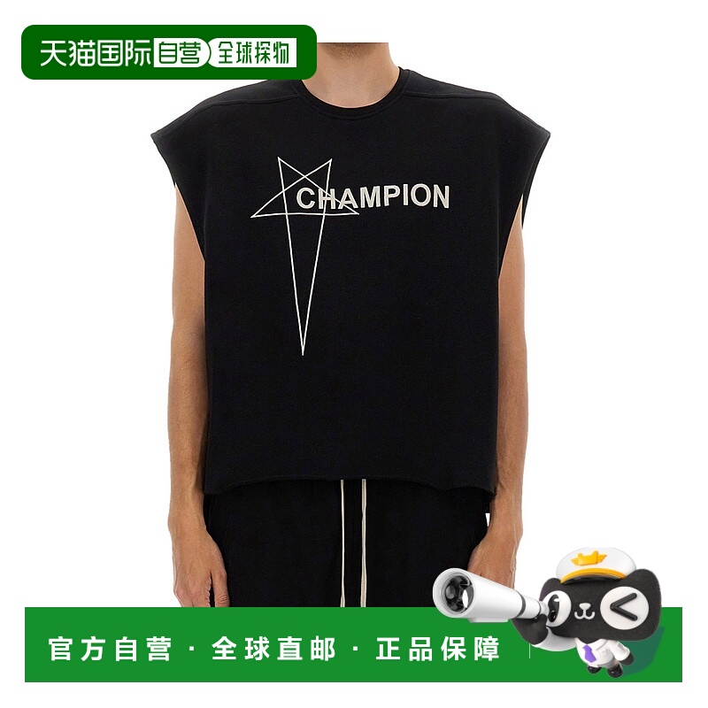 1h可退 香港直邮RICK OWENS 男士T恤 CM01E1666CHFE09 SS2025 黑