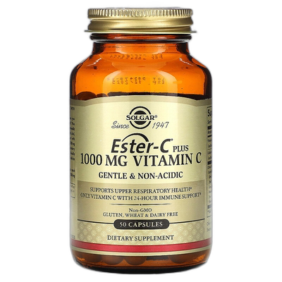 香港直邮索尔加,Ester-C 加维生素 C，1,000 毫克，50 粒胶囊补充