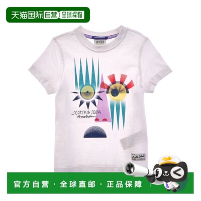 自营Scotch & Soda Relaxed-Fit Artwork T-Shirt - white 美国奥