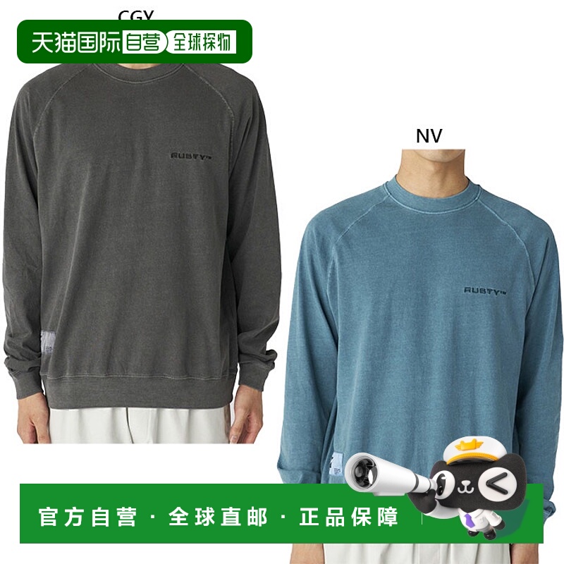 日本直邮Rusty 男士颜料圆领卫衣休闲上衣长袖RUSTY 935001