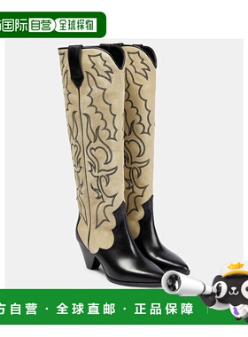 香港直邮Isabel Marant 伊莎贝尔 玛兰 女士 Leila 皮质绒面革牛