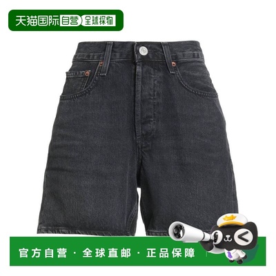 1h可退 香港直邮AGOLDE 女士 牛仔短裤 black黑色 舒适时尚