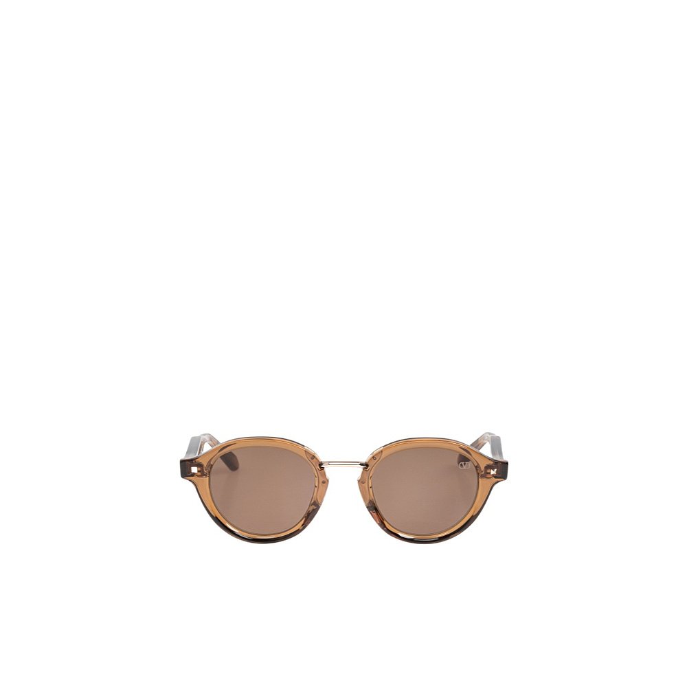VALENTINO 男士眼镜 VLS132D4600 AW2024 棕色 圆框太阳镜