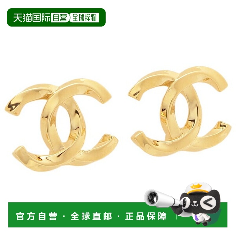 日本直邮Chanel 耳环带 CC 标志和 Coco 标志金色女士CHANEL ABG6