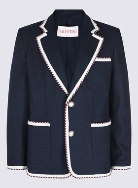VALENTINO 男士西服 6V3CEG75AMR598 SS2025 蓝色