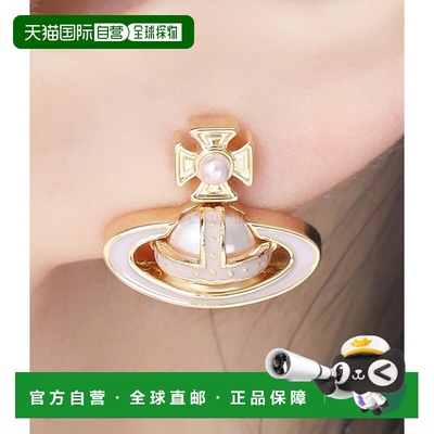 韩国直邮Vivienne Westwood西太后SIMONETTA浮雕土星耳钉6201035Z