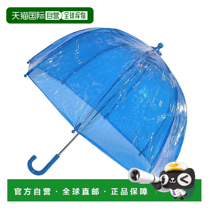 自营totes儿童乙烯基防夹透明泡泡伞 - 蓝色 美国奥莱直发
