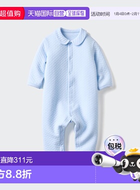 日本直邮Uniqlo 无 绗缝连身工作服长袖款 工作服 478819宝宝